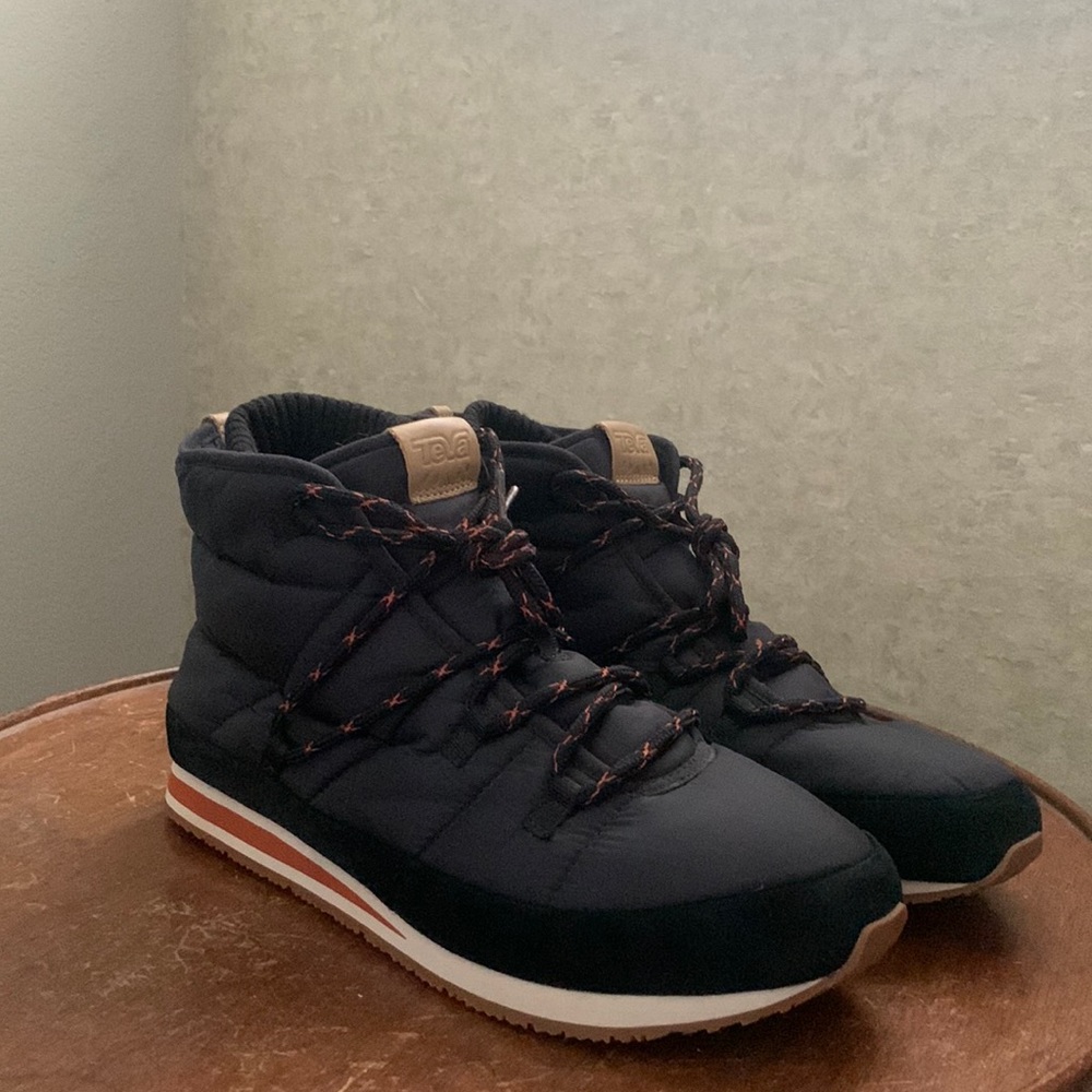 Teva Mens Ankle Boots Navy Blue 12